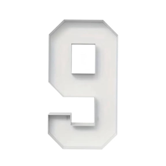 3Ft Balloons Number Frame 3D Digital Cardboard Tent Sturdy Foam Board Diy Handmade Kit With Detailed Instructions For Birthday Anniversary Wedding Party Background Decorations 0-9