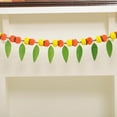 thumbnail image 1 of 3Ft Mango Leaves Thoran Marigold - Door Hanging Marigold Toran - Mango Toran Leaves Decorations Pooja, Bandhanwar, Diwali, Decorations for Door, Mantle, Indian Thoranam Decorations Events, (Pack of 1), 1 of 4