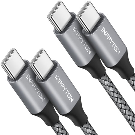 3Ft USB C to USB C Cable 60W, 2-Pack USBC to USBC Cord, Nylon Braided Type C to C Charger Cable Fast Charging for iPhone 16/15 Pro Max/Plus/Pro, for MacBook Pro Air/iPad, for Samsung Galaxy S24 S23 price history and forecast - INPPYTON