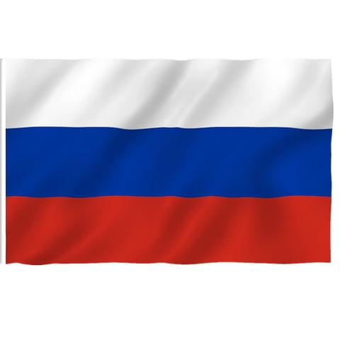 3Ft X 5Ft Single Sided Polyester Russian National Flag Light Weight Low Wind Outdoor Indoor Wall Hanging Decor 80G