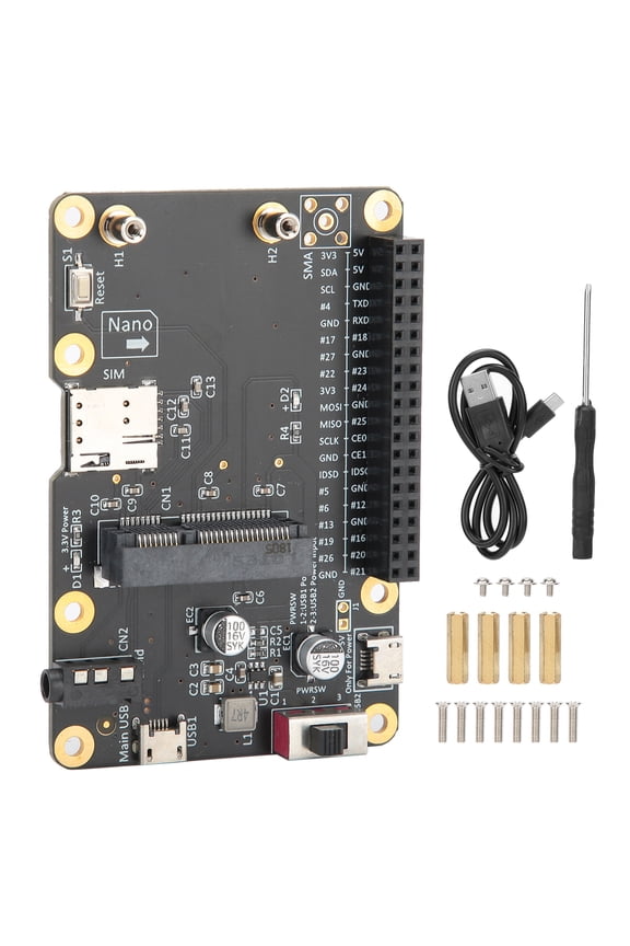 3G/4G LTE Base Hat For Raspberry Pi 4/3/2/B+ Module Computer Board to USB with SIM Card