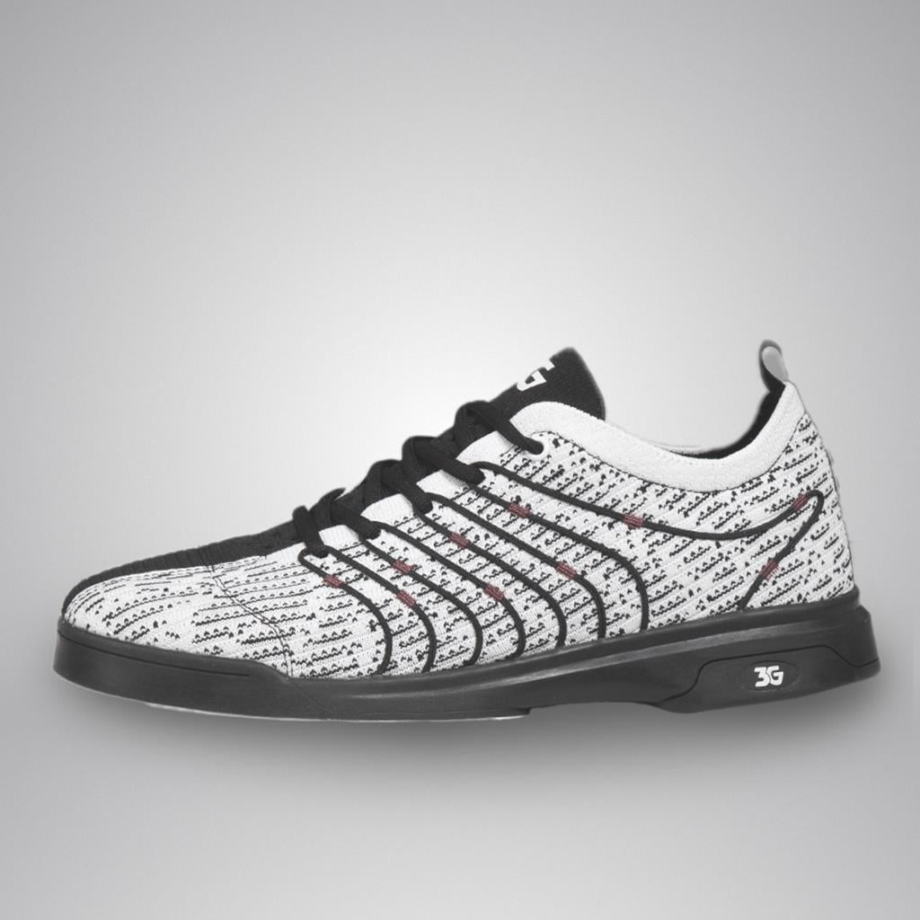 3G Men's Ascent II Right Hand Bowling Shoes - White/Black 8 1/2 M US