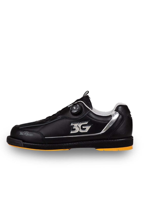 3G Men's Dial Racer Wide Right Hand Bowling Shoes - Black/Chrome