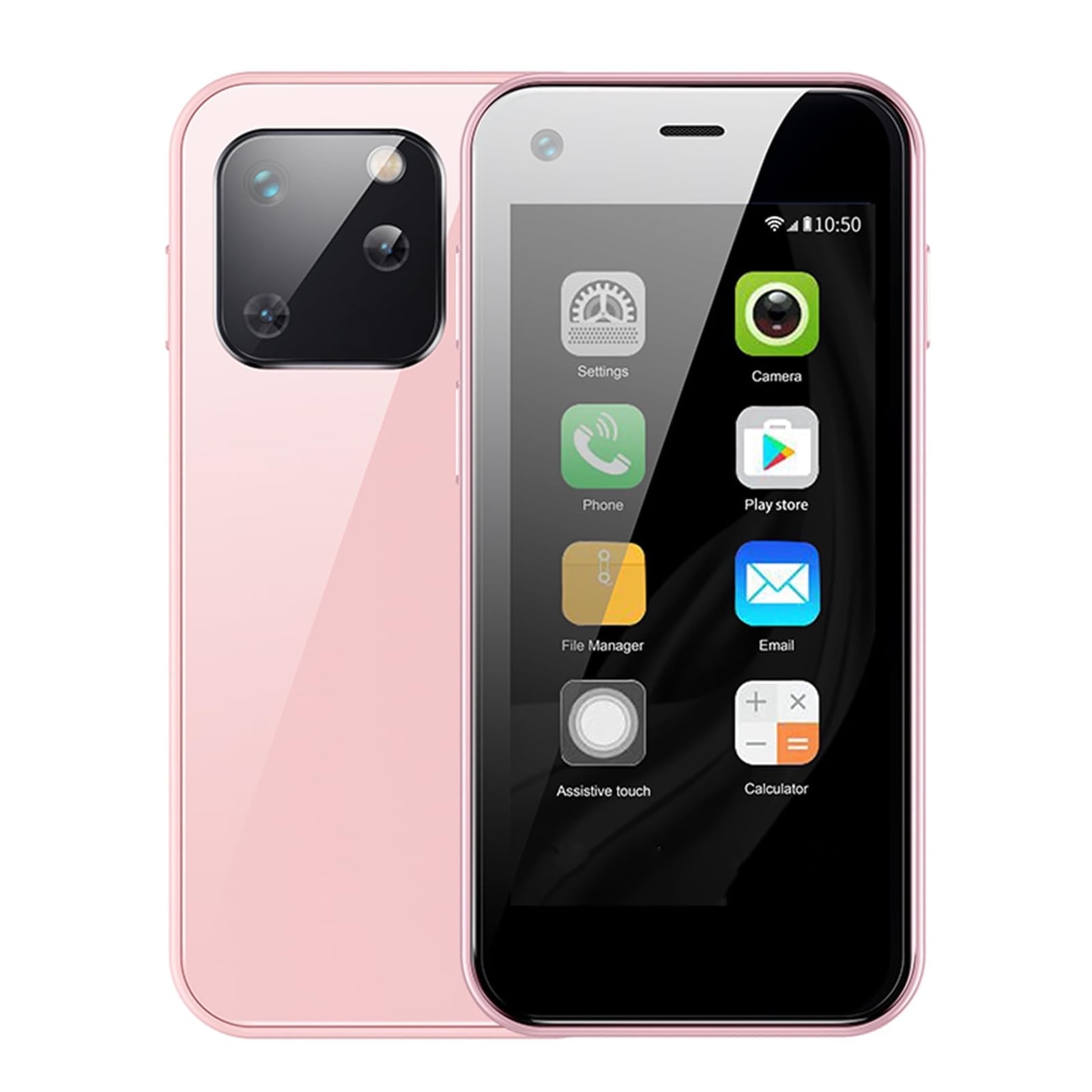 Mini 3G Smart Phone ピンク 3G Mini Smartphone, 2GB+16GB, Android Phone, 3.0 HD Screen