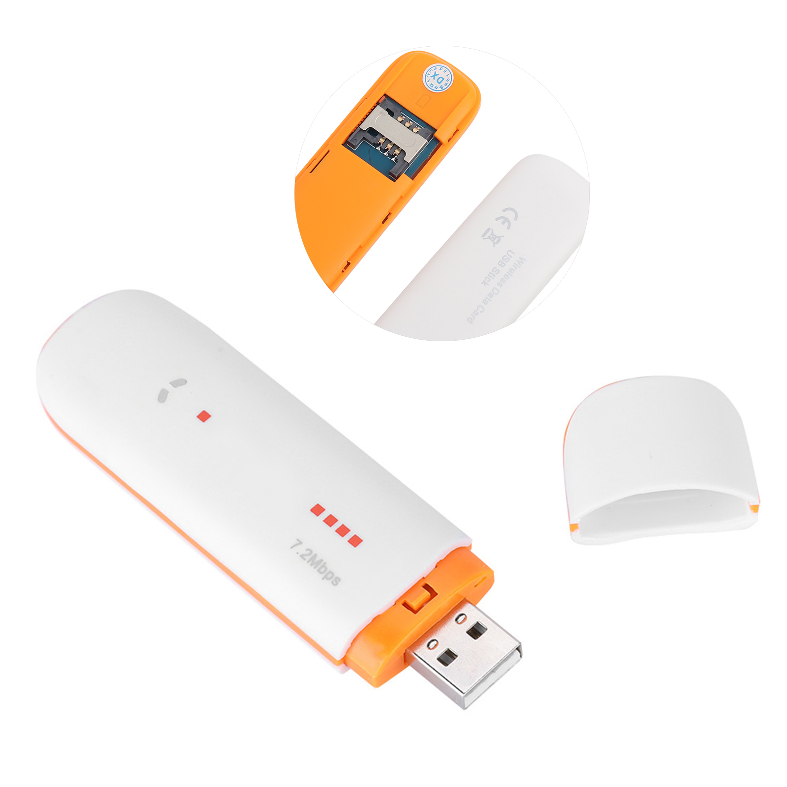 3G Network Card USB Dongle UMTS:B1 Does NOT Support WIFI White ...