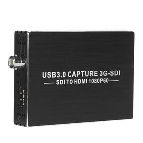 3G-SDI to HDMI Video Capture Card, 1080P USB 3.0 Live Streaming Recording Device for Broadcasting, Gaming, and Video Conferencing