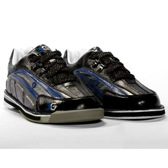 3G Tour Ultra Black/Blue/Metallic Men's Right Hand Bowling Shoes, Size 9.5