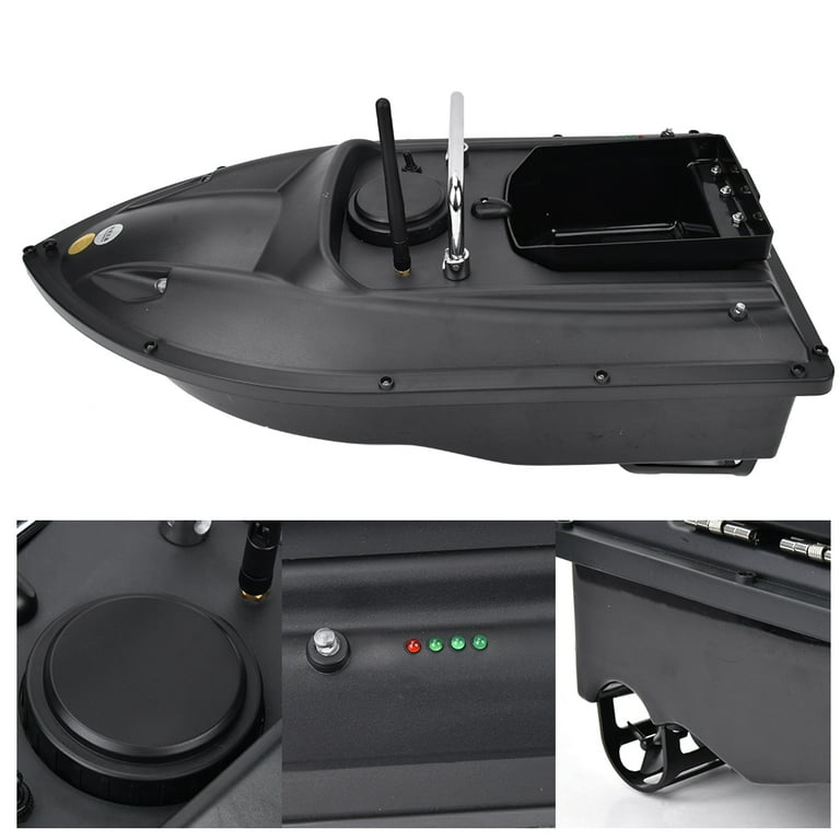 3H Standby Time Fish Bait Boat Finder RC Fish Lure Boat Black