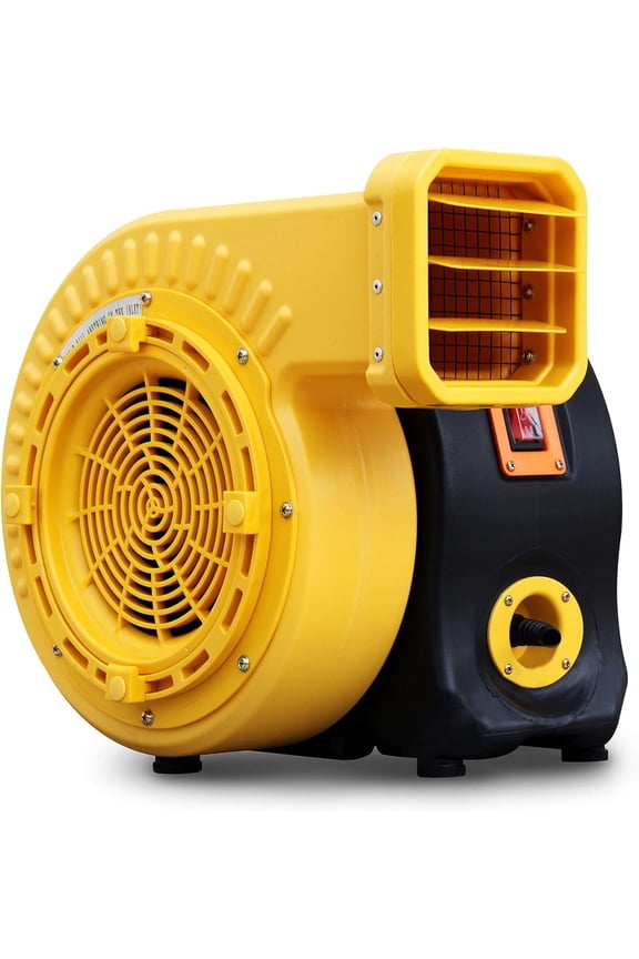 3HP Commercial Inflatable Bounce House Blower, 2150W Air Blower for Big Inflatable Paint Booth, Water Slides, Castle and Jump Slides, Portable and Powerful Fan Pump Commercial Inflatable Blower