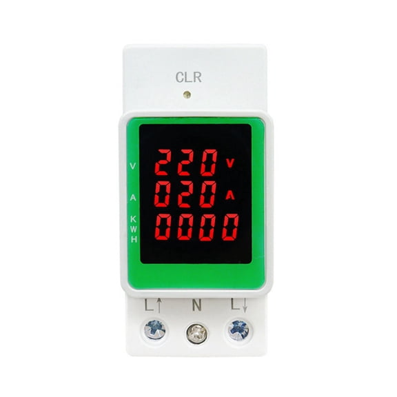 3IN1 100A AC160-275V Voltage Current KWH Electric Energy Monitor Meter VOLT AMP Voltmeter Ammeter Wattmeter Din Rail