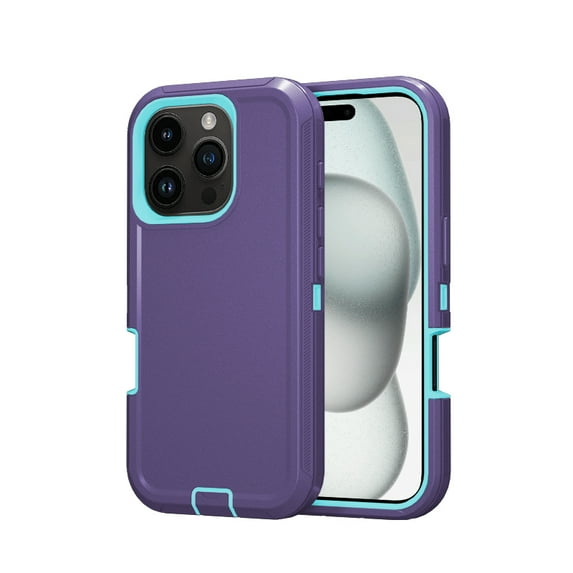 3IN1 Dual Layer Heavy Duty Armor Phone Case for IPhone 17 Air 15 13 12 Mini 11 14 16 Pro Max Plus 16e Drop Protection