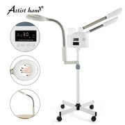 3IN1 Hot/Cold Professional Facial Steamer Ozone with 5X Magnifying Lamp LCD Touch Keys Skin Care Salon Beauty