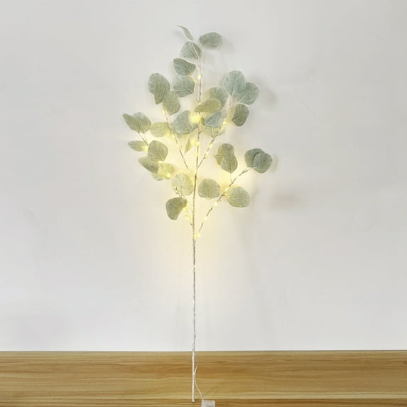 3In Leaf Decoration, Holiday Decoration With Light, Flexible Artificial Branch Lamp, Battery-Powered, For Indoor Desktop, Living Room, Holiday Party