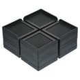 thumbnail image 1 of 3Inch Furniture Risers Square Bed Lifters Adjustable Stackable Couch Riser, Black 4 Pack, 1 of 6