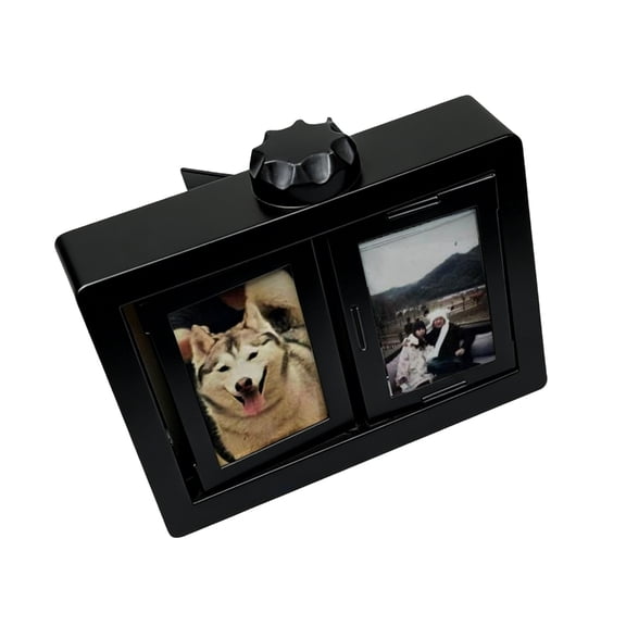 3Inch Rotating Photo Frame With 12 Slots Plastic Pictures Holder Display Stand For Desktop Decoration And Gift Giving