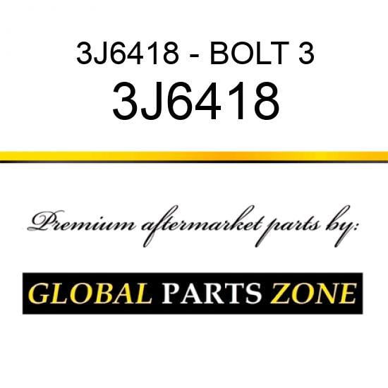 3J6418 - BOLT 3/8 NC X 1-1/4 0S1588 1D4544 1K6575 fits Caterpillar (CAT)