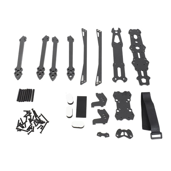3K Carbon Fiber FPV Drone Frame Kit 295mm Wheelbase Quadcopter Frame Set with 6mm Arms Replacement Part for Mark4 V2 7 inch FPV Racing Drone, 230.35 x 278.52 mm / 9.07 x 10.97 inches