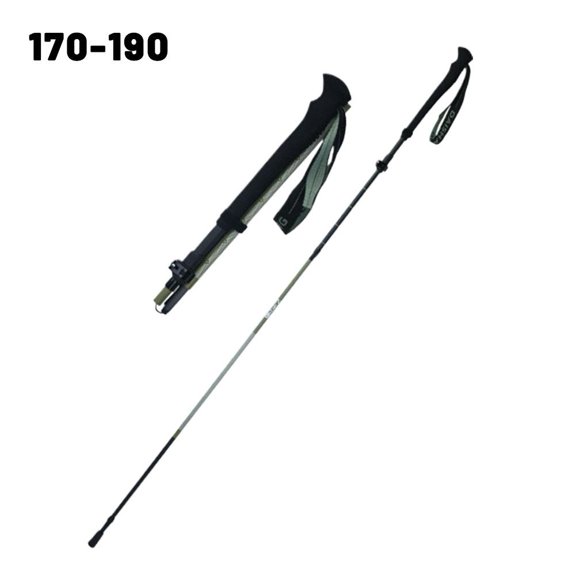 3K Carbon Fiber Trekking Poles - Ultralight Telescopic Hiking & Walking Sticks, Collapsible 3-Section Design for Backpacking, Camping, Hunting, Men & Women