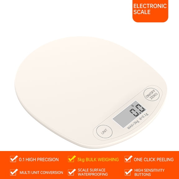 Small Household Precision Gram Measuring Scale Baking Tea Scale Electronic Gram Electronic Medicinal Powder Scale Kitchen Weighing Number Scale Gram Measuring Scale,3KG