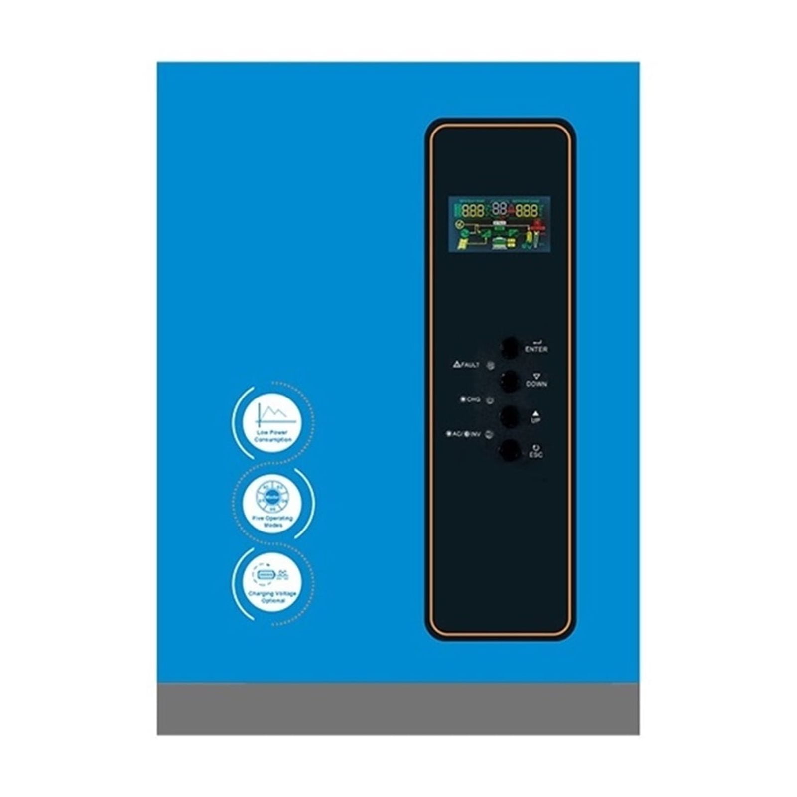 3KW 24V MPPT 60A Home Hybrid Solar Inverter Off Grid Li Lifepo4 Solar ...