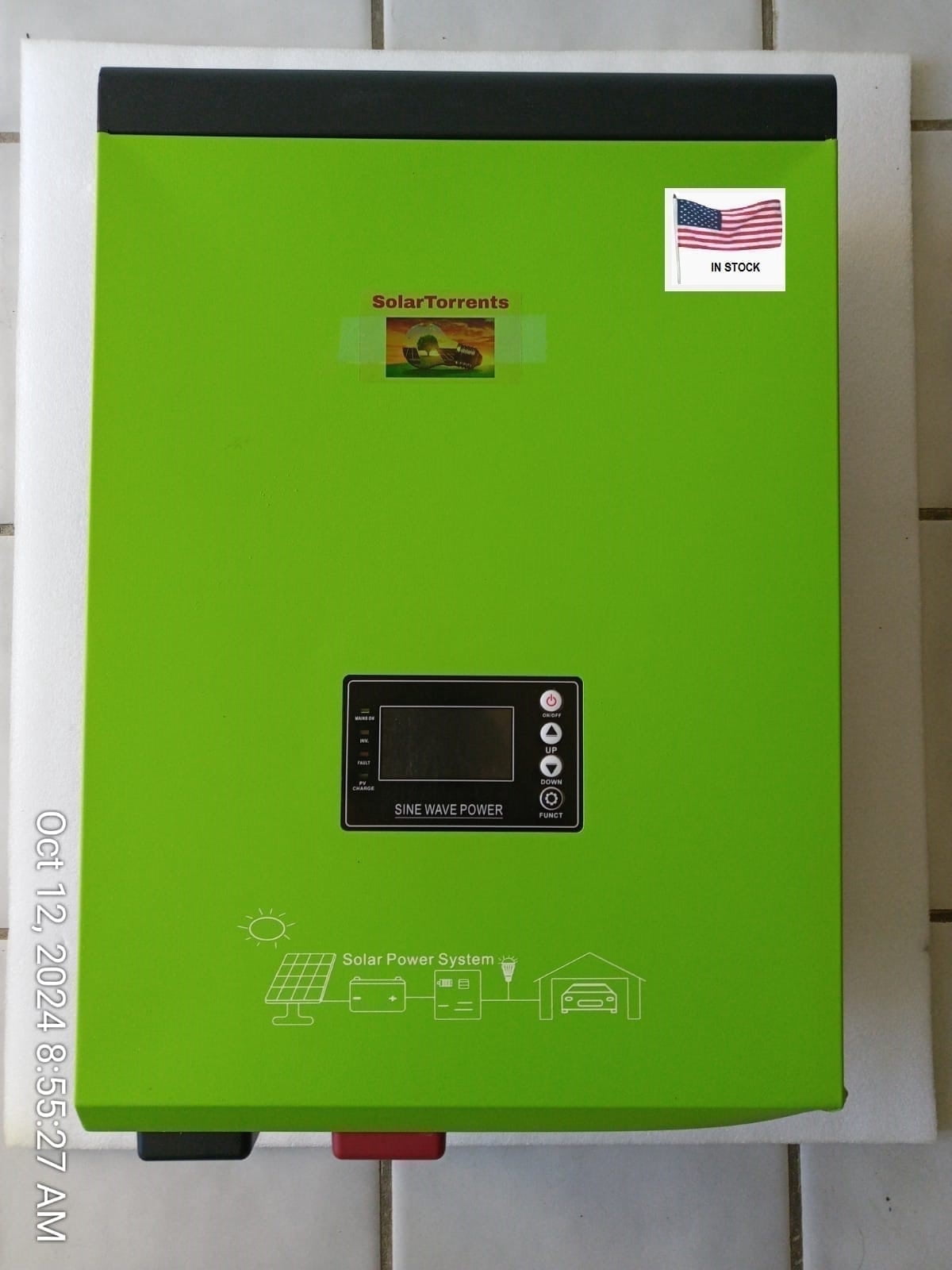 3KW Off-grid Hybrid Inverter (4 Power Sources), 9000W Peak, Split-Phase output