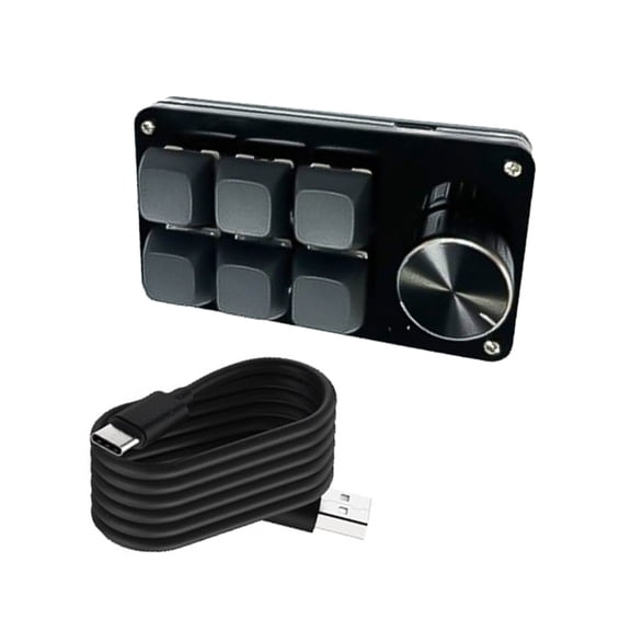 3Key/4Key/6Key/8Key Mechanical Keyboards with Easy Programming, Customs Knob for Improved Gaming Experience