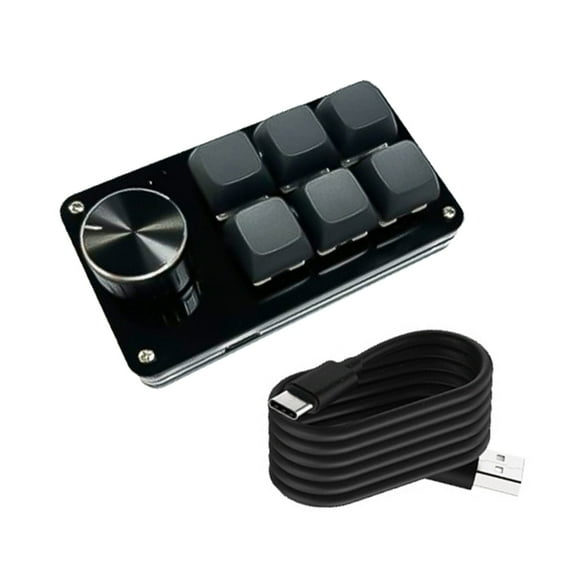 3Key/4Key/6Key/8Key Mechanical Macro Keypad with Personalizes Knob, Hot Swappable Switches for Gamers and Programmers