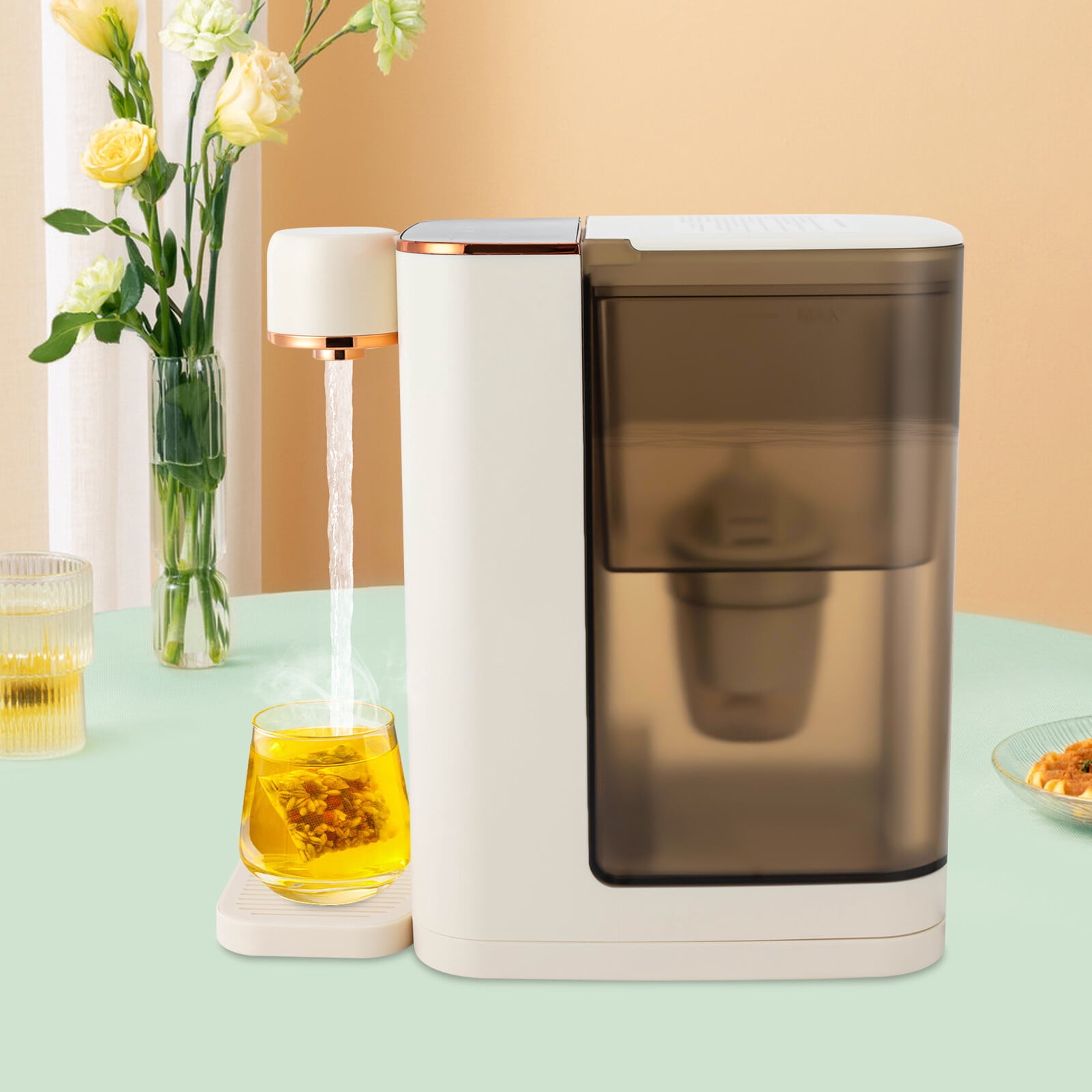 3L/0.79gal Desktop Instant Hot Water Dispenser Home 1600w Drinking Machine 10.63*7.48*10.24in for Home, Office, School, Restaurant