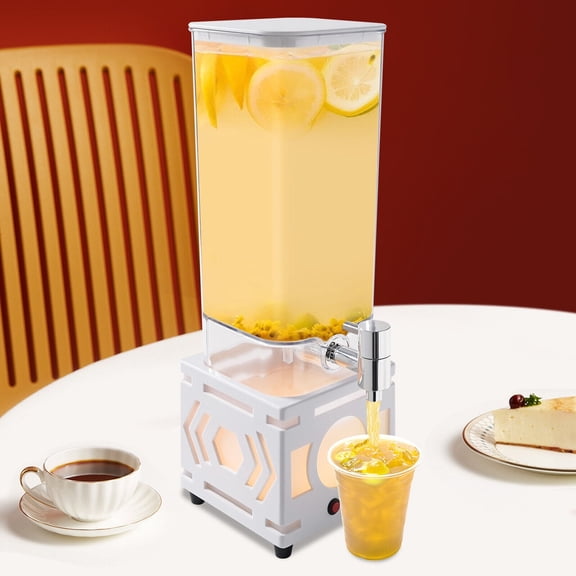 3L/100oz Beer Tower Dispenser, LED Color Flash Beverage Dispensers, Rechargeable Lighted Up Beer Kegs, Drink Juice Cocktail Dispenser for Home Bar Party(White)