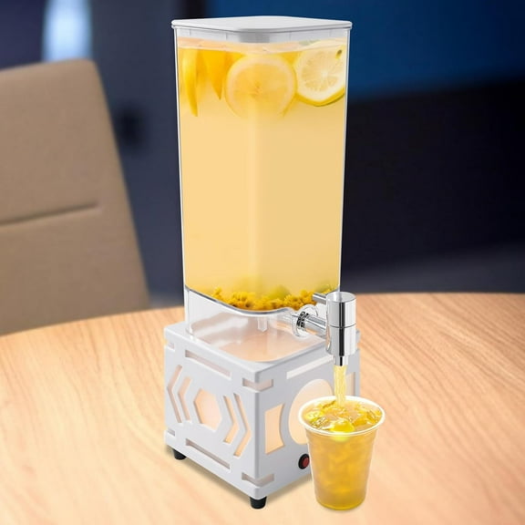 3L/100oz Beer Tower Dispenser, LED Color Flash Beverage Dispensers, Rechargeable Lighted Up beer Kegs, Drink Juice Cocktail Dispenser for Home Bar Party (White)