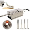 thumbnail image 1 of 3L/7LBS Horizontal Sausage Stuffer,Stainless Steel,Manual Sausage Maker,With 4PCS Filling Nozzles, For Home & Commercial Use,, 1 of 2