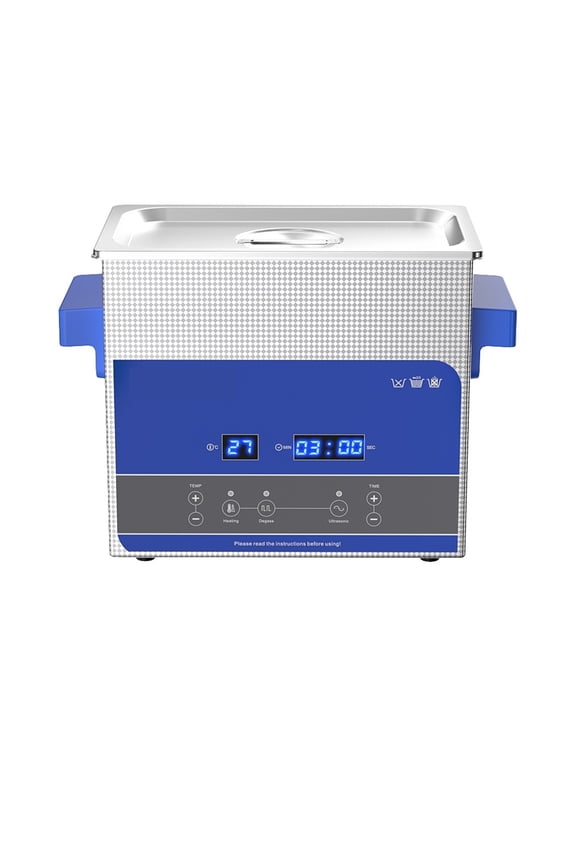 3L Digit Degas Ultrasonic Cleaner Bath with Heating Timer Cleaning Basket Ultrasound Machine