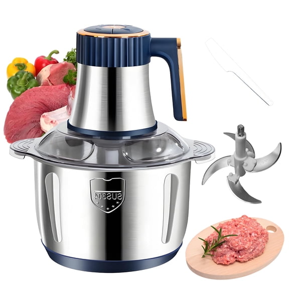 3L Electric Food chopper, Food Processors, Meat Grinder, Vegetable Chopper,Quadruple-Layer 4 Blades,Suitable For Food processing and Chopping