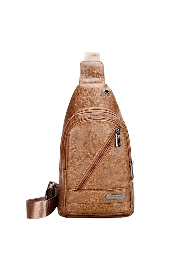 3L Fanny Pack Crossbody Bags for Women Men 4-Zipper Pockets Belt Bag Sling Waist Pack Faux Leather Chest Bum Bag