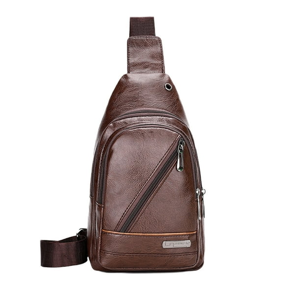 3L Fanny Pack Crossbody Bags for Women Men 4-Zipper Pockets Belt Bag Sling Waist Pack Faux Leather Chest Bum Bag