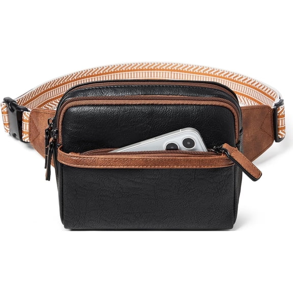 3L Fanny Packs Belt Bag for Women Small Everywhere Crossbody Bag  Packs Faux Leather Sling Chest Travel Purse