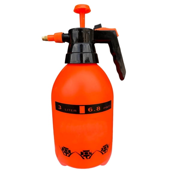3L Handheld Garden Pump Sprayer with Adjustable Brass Nozzle 0.5Gallon Sprayer Mist Bottle for Indoor, Outdoor Gardening and Home Cleaning