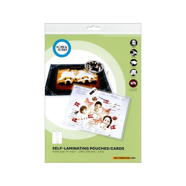 3L Home/Hobby Self Laminating Pouch 8.5x11 2pc