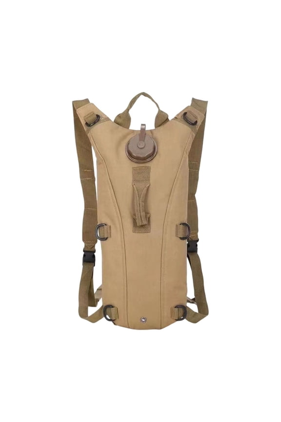 3L Hydration Backpack with Leakproof Water Bladder - Lightweight & Breathable Multi-Functional Hydration Pack for Hiking, Cycling, Running, Camping - Ideal for Outdoor Activities Khaki