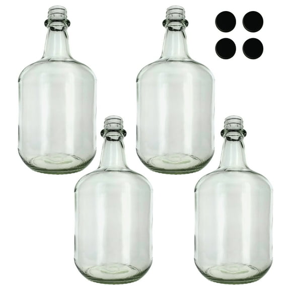 3L Jug Flint - Pack of Four Bottles with Black Metal Caps