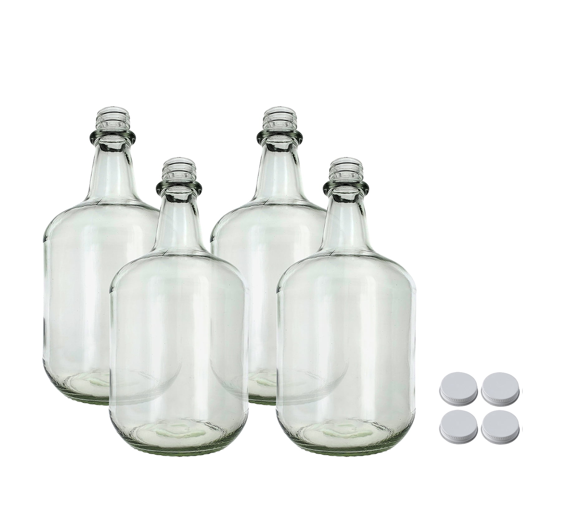 3L Jug Flint - Pack of Four Bottles with White Metal Caps