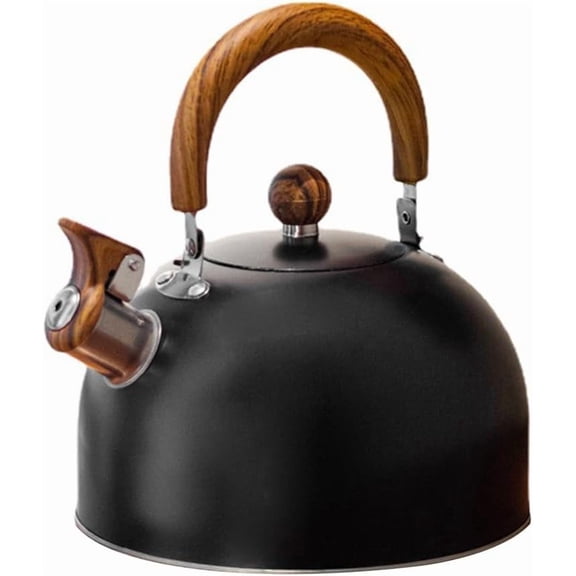3L Large Capacity Stainless Steel Whistling Tea Kettle - Anti-Scald Handle