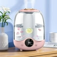 thumbnail image 1 of 3L Large Cool Mist Humidifier & Essential Oil Diffuser for Bedroom, Top Fill Quiet Ultrasonic Humidifiers for Home Large Room, Nursery, Plants with 7 Color Night Light, Auto Shut-Off, 1 of 9