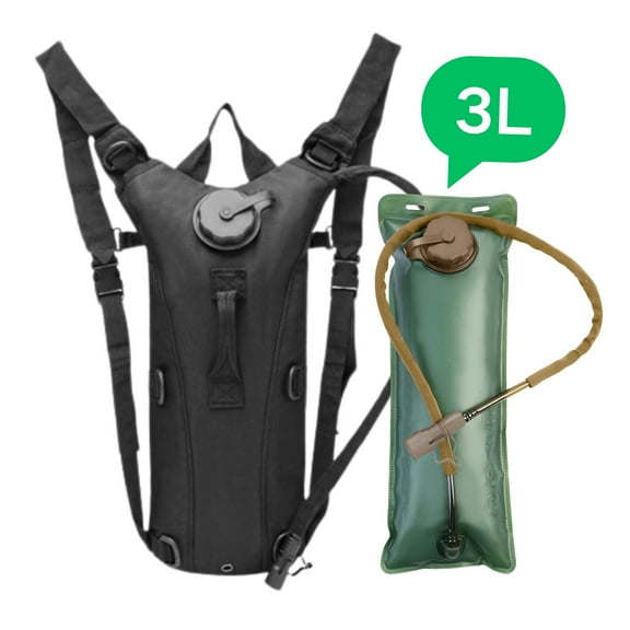 3L Outdoor Water Bag Backpack, Hydration Backpack With Bladder Bag, for Sport Running Hiking Camping Cycling (Black)