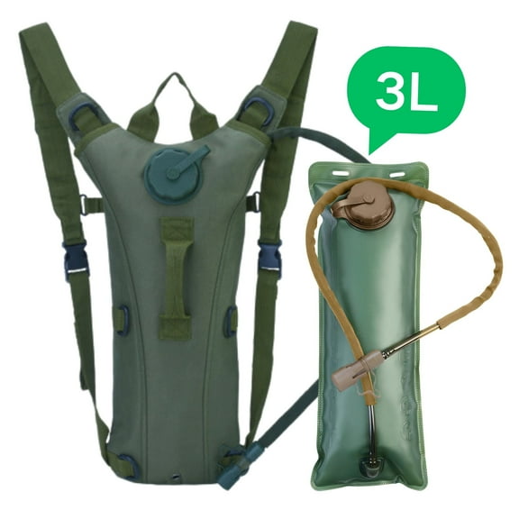 3L Outdoor Water Bag Backpack, Hydration Backpack With Bladder Bag, for Sport Running Hiking Camping Cycling (Green)