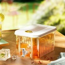 3L Plastic Drink Dispensers for Parties, Plastic Beverage Dispensers with Spigot, Fridge Water Dispenser Large Drink Dispensers for Parties and Daily Use