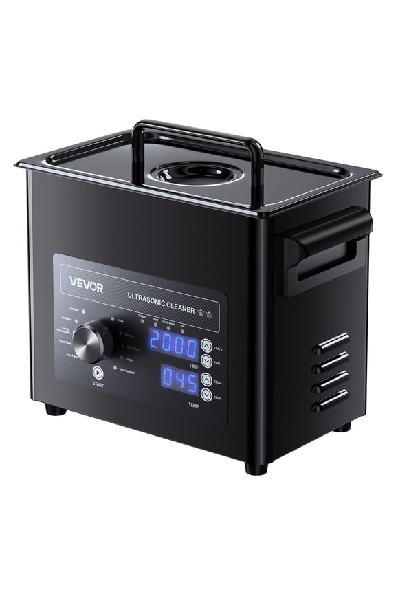 3L Ultrasonic Cleaner Machine with Digital Timer,Stainless Steel Jewelry Cleaner for Glasses,Watches,Coins,Dentures and Small Parts