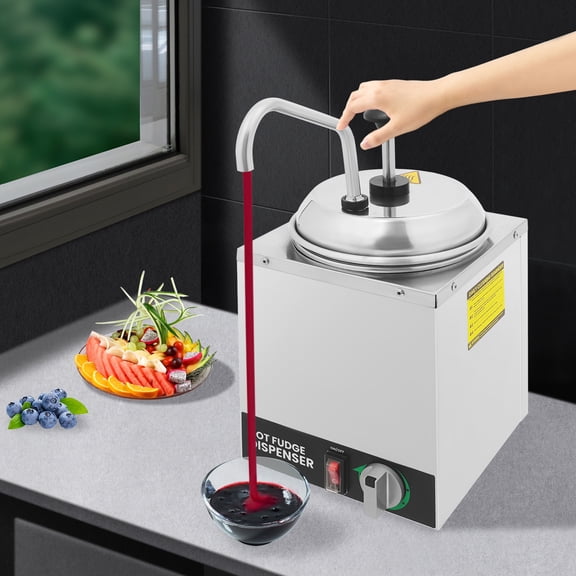 3L Single Head Sauce Pump Dispenser Cheese Sauce Warmer Cheese Dispenser Adjustable Temperature 350W