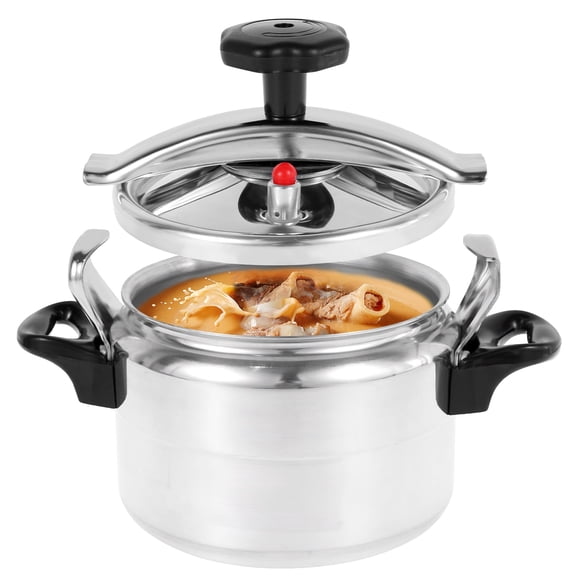 3L Small Pressure Cooker Aluminum Pot With Safety Valve For Home Kitchen Cooking (silver )