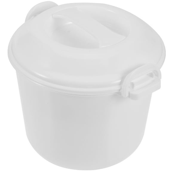 3L Soup Pot with Lid Steamer Home Rice Cooker Microwave Containers Simple Cookware For